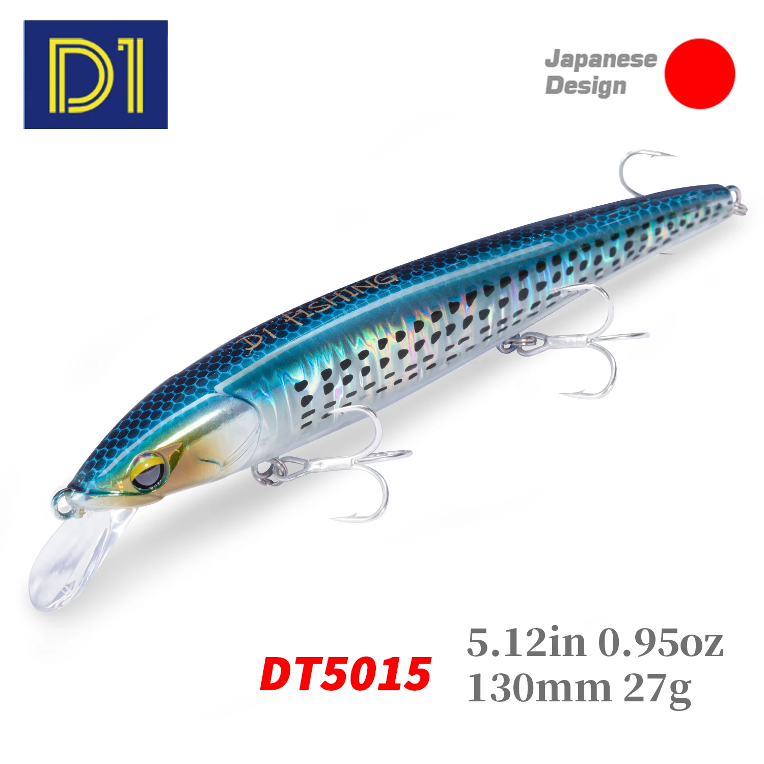 Señuelos de pesca Minnow D1, EJA 130, hundimiento, 27g, Wobblers artificiales duros de mar, profundidad de 40-70cm, Jerkbait de fundición larga, aparejos de pesca 2021