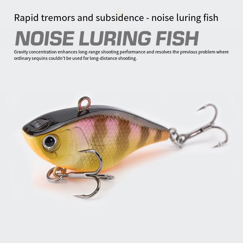 1 Uds. Señuelos duros VIB cebo de pesca anzuelos triples hundimiento Crankbait Wobber aparejos de pesca 4,6g 4cm - imagen 5