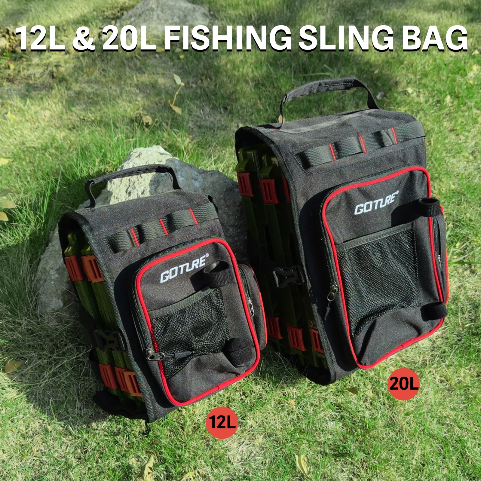 Equipo de Pesca Completo Goture para Exteriores - Combo de Caña y Carrete de 1.8M-2.7M con Bolsa de Almacenamiento y Accesorios, Equipo de Pesca Resistente para Viajes y Campamento