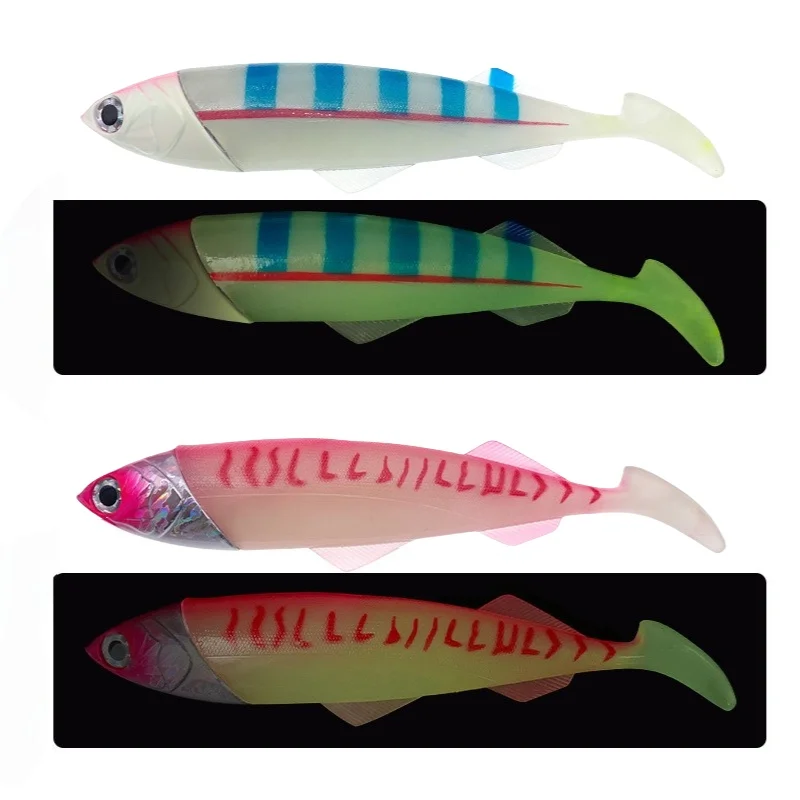 Señuelo de Pesca suave de pez grande, 26cm, 415g, Jigging, Trolling, para agua salada, aparejos de Pesca de mar, Wobblers, cebo Artificial, 1 ud. - imagen 3