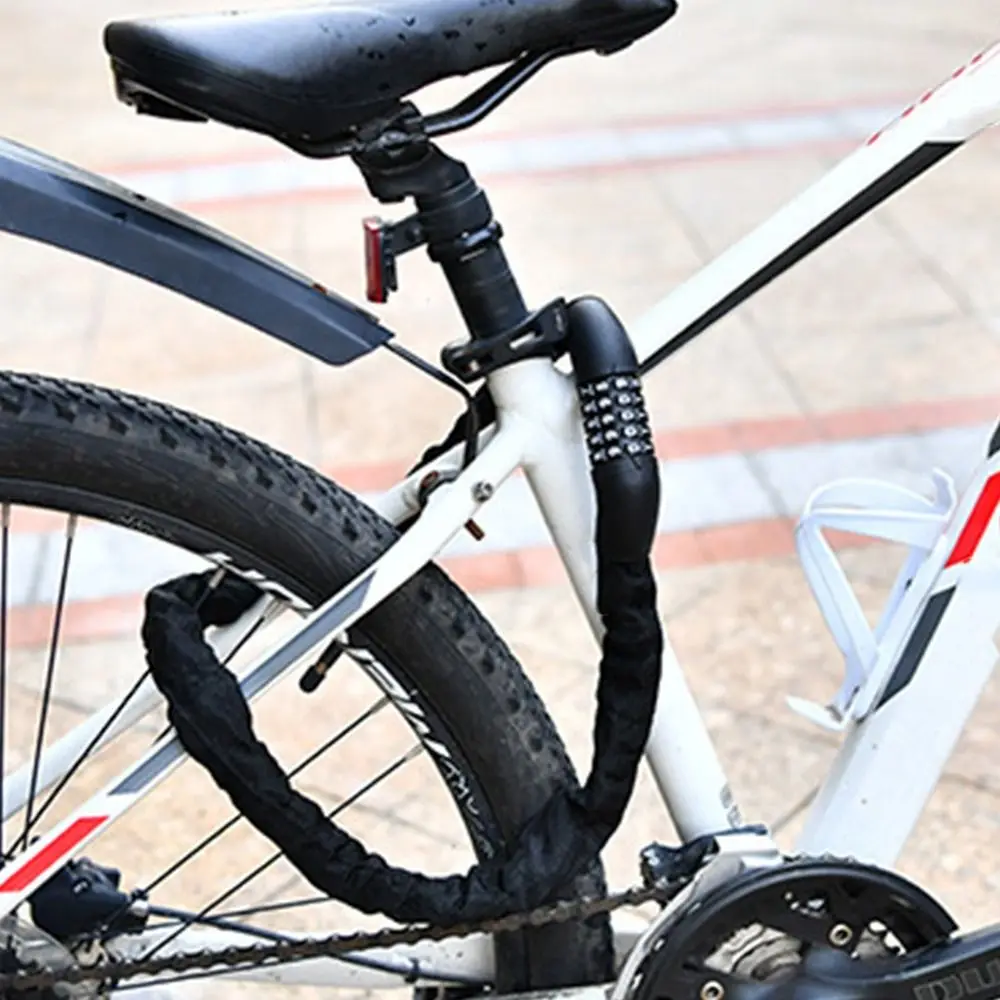 Candado de cadena antirrobo 5 dígitos – Acero para bicicletas - imagen 5