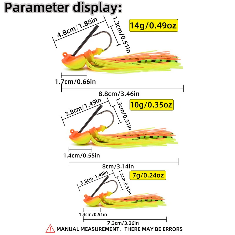 1 Uds spinnerbait buzzbait Señuelos de pesca antibarb negro boca grande lubina pez barba Lucio plantilla de goma cebo de pesca - imagen 3