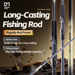 Caña de pesca mar M-MH carbono ligero 8'-10' FishingFans