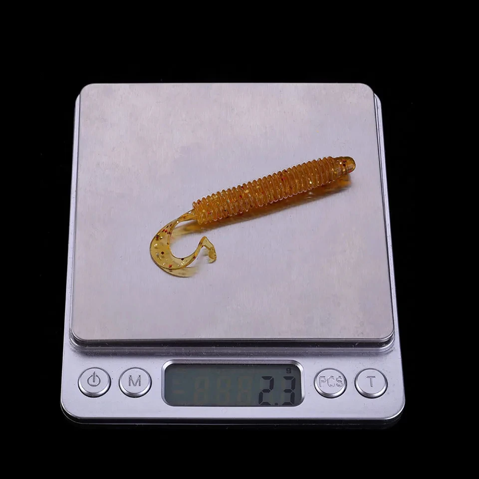 WALK FISH Wobblers de Pesca, Señuelos blandos de gusano, 6cm, 8cm, 10cm, olor con sal, cebo Artificial de silicona, Swimbaits, aparejos de lubina - imagen 5