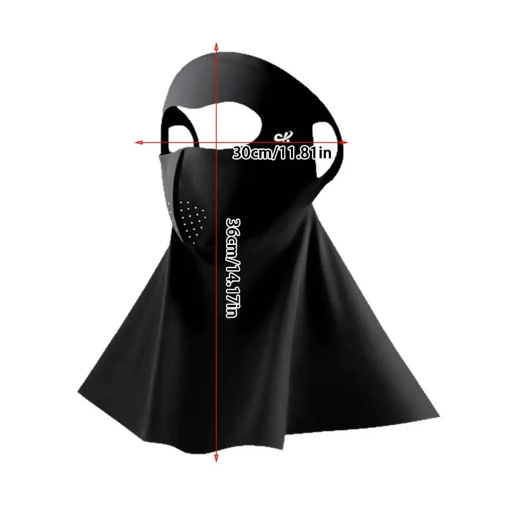 Nueva máscara de protección solar de seda de hielo cara completa UPF50 + Anti-UV bufanda para el cuello 3D transpirable sombrilla máscara facial al aire libre - imagen 2