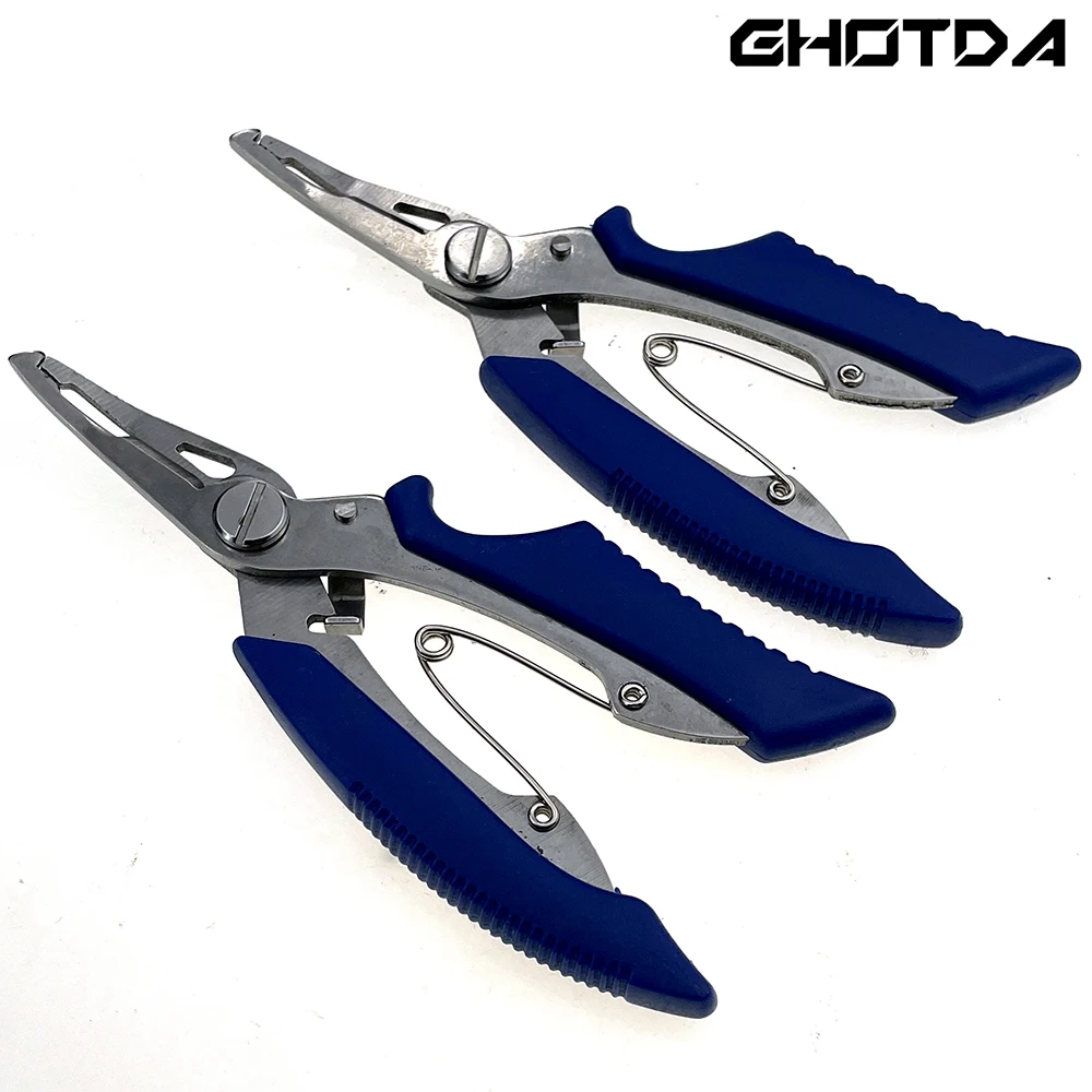 Alicates de pesca, tijeras de línea trenzada, cortador de señuelos, removedor de anzuelos, herramienta de aparejos de pesca, pinzas de corte, tijeras de línea - imagen 4