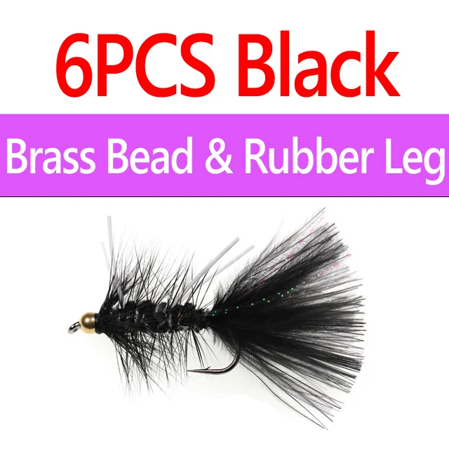 6pcs Br Ru Black