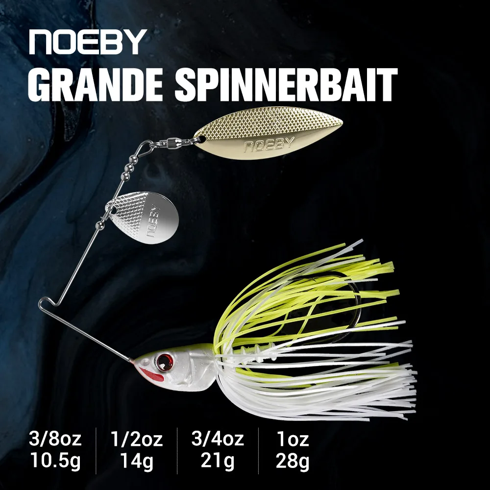 Spinnerbait Noiby Double Willow Blade – Señuelo black bass y lucio