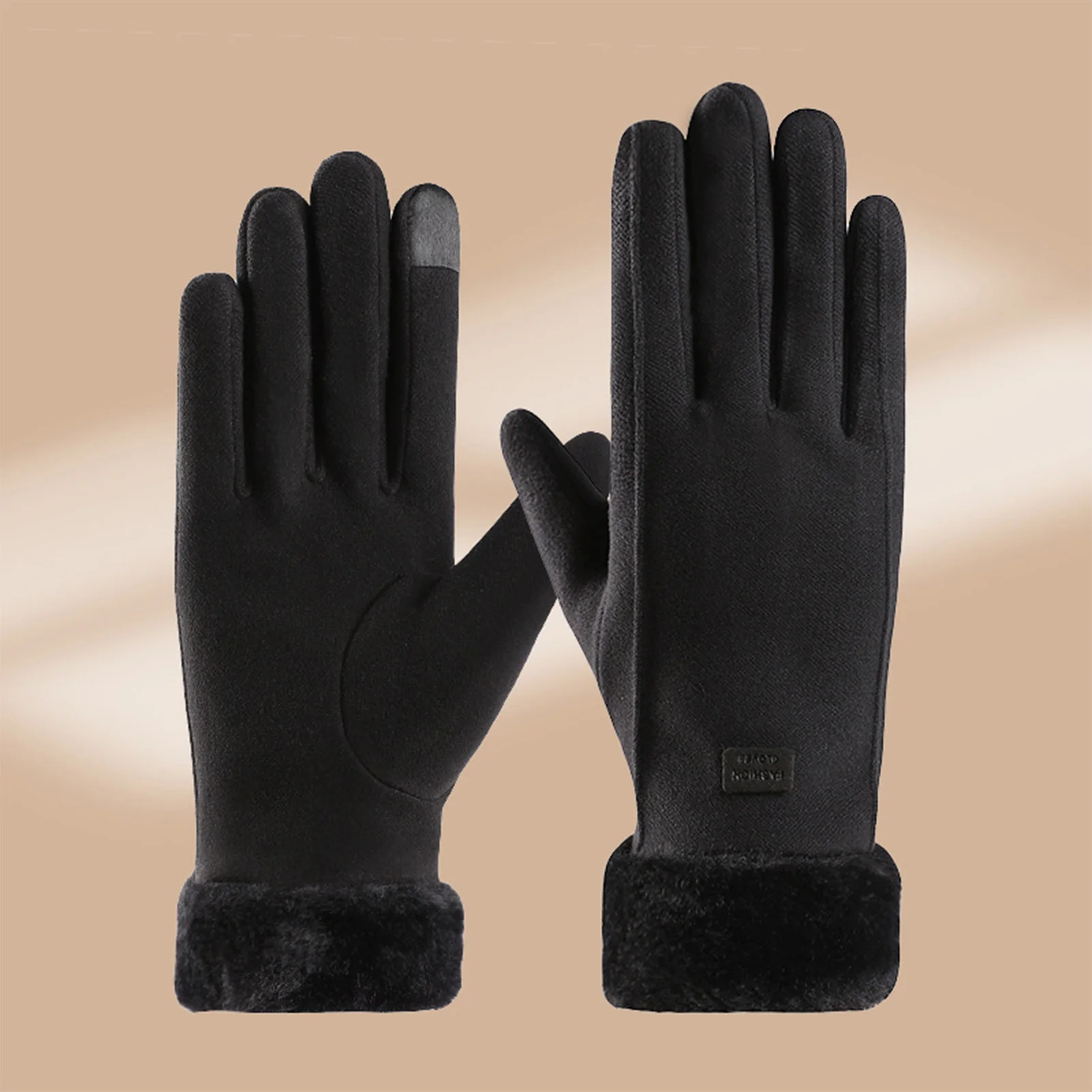 Guantes de ciclismo de invierno, guantes con pantalla táctil de dedo completo, manoplas de felpa gruesas para ciclismo, equipos de bicicleta eléctrica - imagen 4