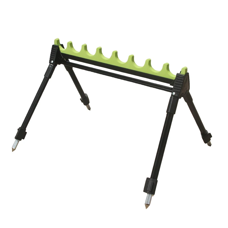 Soporte portátil para caña de pescar para 8 cañas, estante para caña de pescar al aire libre, soporte para caña de pescar