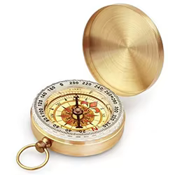 Brújula de supervivencia para acampar, brújula de bolsillo de Metal para niños, herramienta de navegación al aire libre para senderismo, Camping, caza