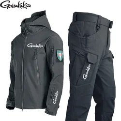 Chaqueta de pesca hombre térmica concha suave forro polar