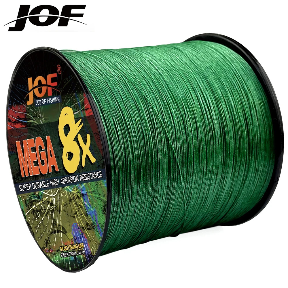 Línea de Pesca trenzada JOF, 8 hebras, 12 hebras, 500M, carpa multifilamento, 100% PE, tejido de agua salada marina, Pesca extremadamente fuerte, Japón - imagen 4