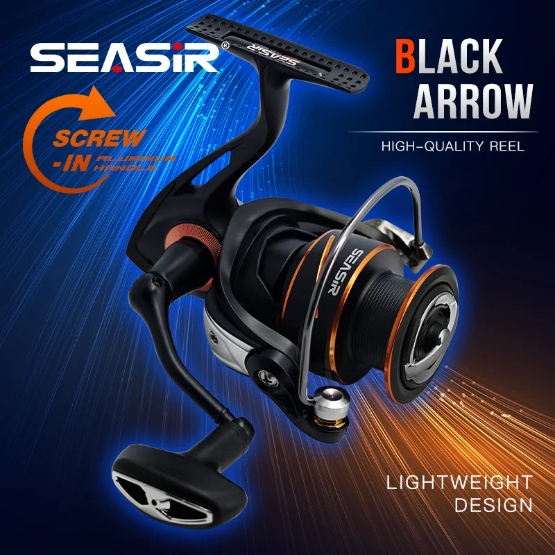 SEASIR Flecha Negra - Carrete de spinning con arrastre suave - imagen 2