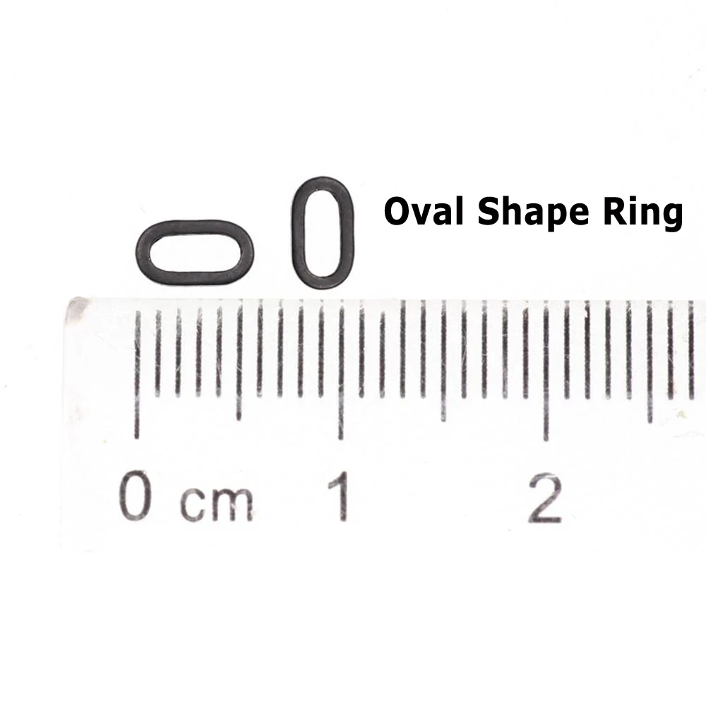 Wifreo-anillo redondo y plano para pesca de carpa, accesorio de aparejos de pesca de carpa, 30/50 piezas, color negro mate, gota de lágrima, pera, ovalado - imagen 5