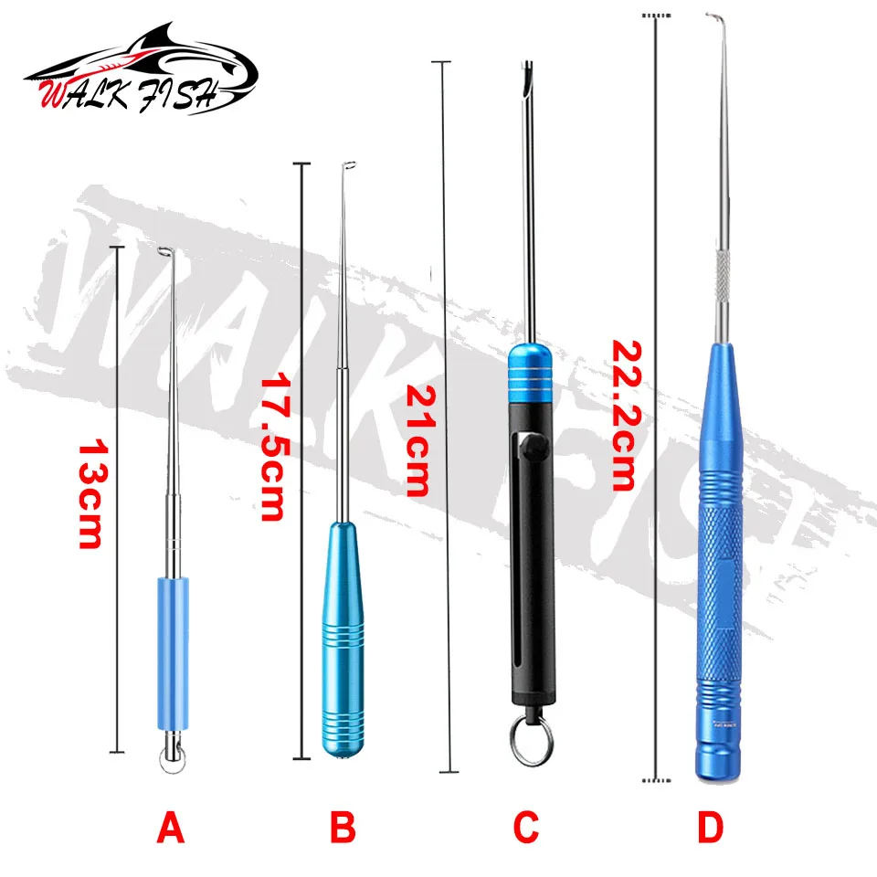 WALK FISH Detachable Stainless Steel Fast Fish Hook Remover Safety Fishing Hook Extractor Detacher Rapid Decoupling Device Fish - imagen 2