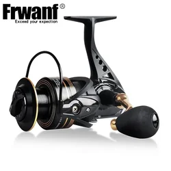 Carrete giratorio Frwanf 2000 - 7000, arrastre máximo ultraligero, 12kg, 8BB, marco de Metal, carrete de pesca para Surfcasting, carretes de pesca giratorios de agua salada
