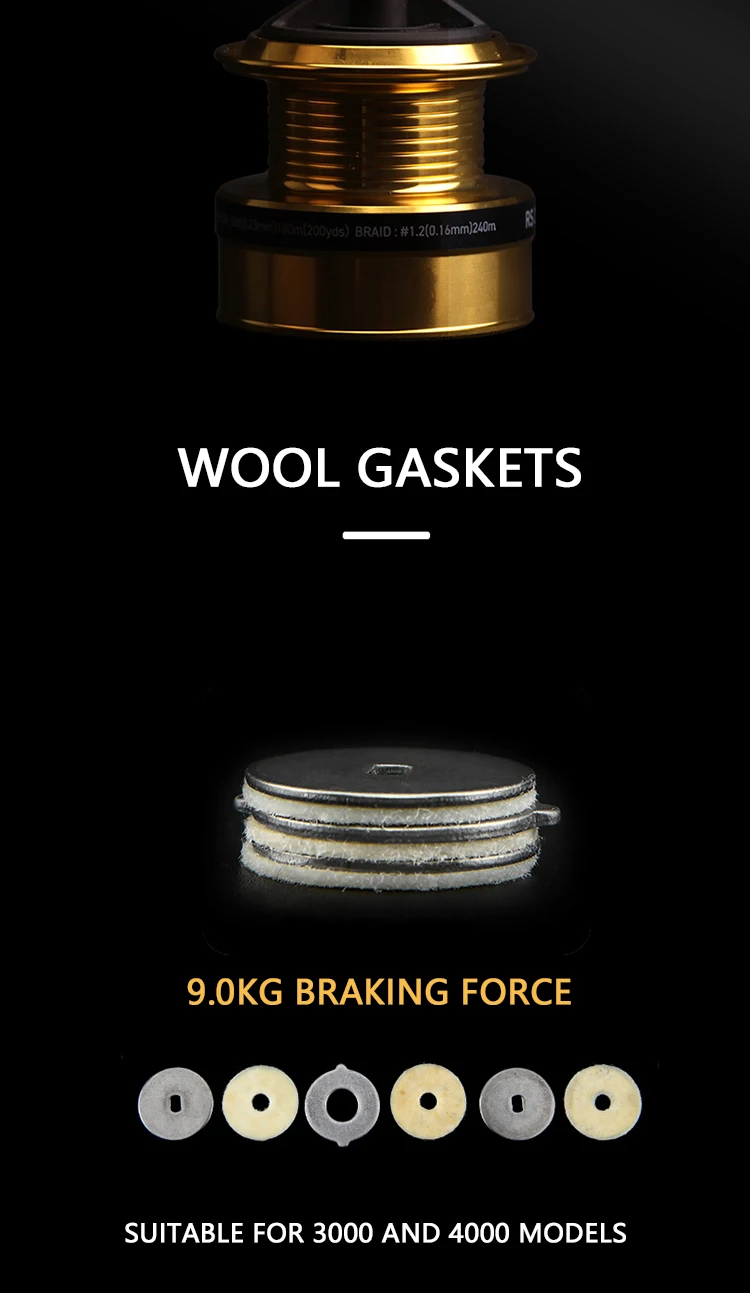 Experimente lo mejor en el equipo de pesca con nuestras juntas de lana de alta calidad diseñadas para soportar 9