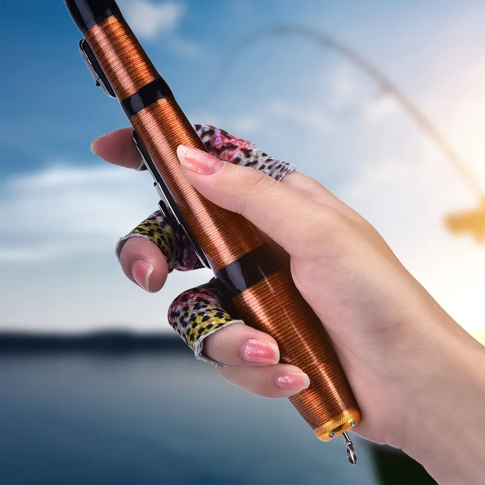 Protectores de dedos pesca a mosca – Poliéster estampado piel pescado - imagen 5