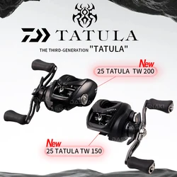 2025 DAIWA TATULA 150/200 carrete de pesca Baitcasting 7 + 1BB 7,3: 1 relación 220g cuerpo ligero sistema de frenos MAGFORCE carrete de agua de mar