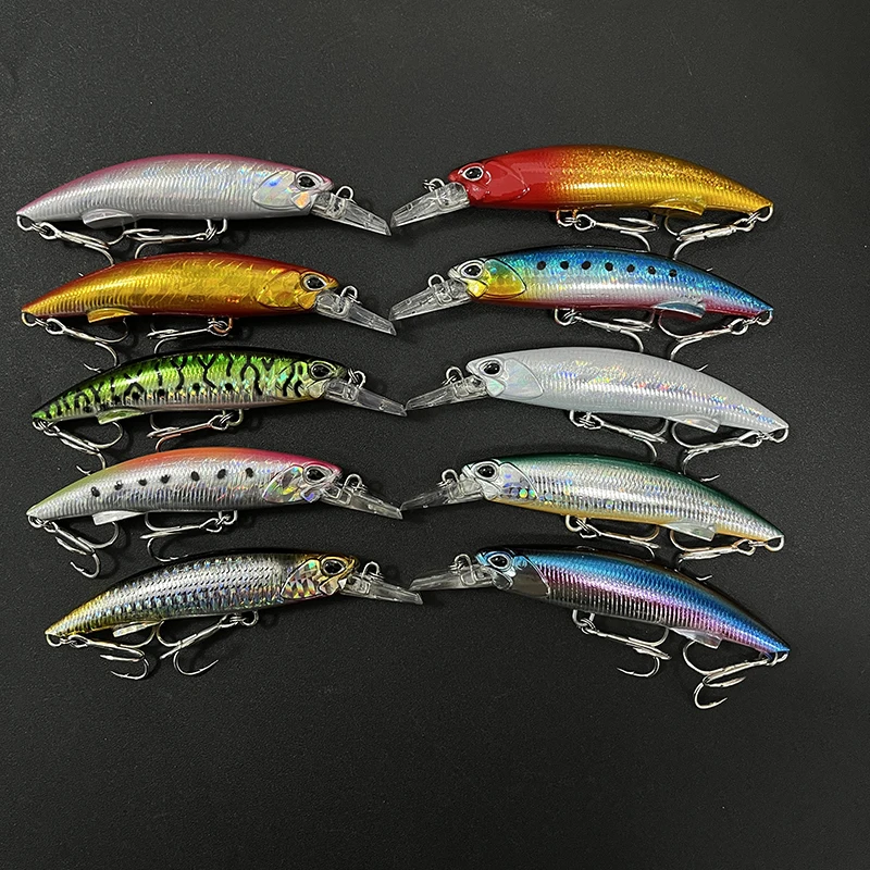 Señuelo Minnow Wobbler hundimiento pesado – Plástico duro japonés - imagen 4