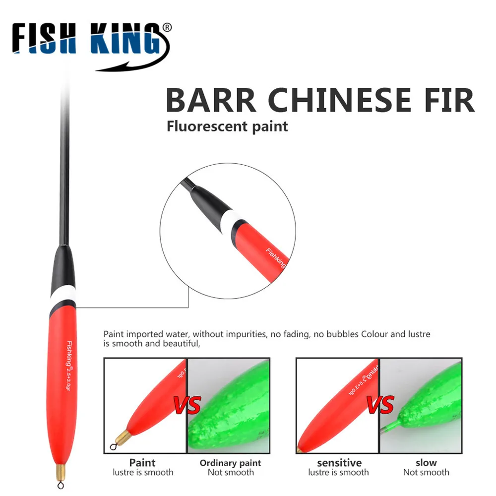 4 unids/pack 2,5 + 3,0g 2,0 + 2,0g 1,5 + 1,5g 1,2 + 2,0g flotador de pesca Bobbers de corcho flotadores de abeto Barguzinsky para aparejos de pesca de mar - imagen 3