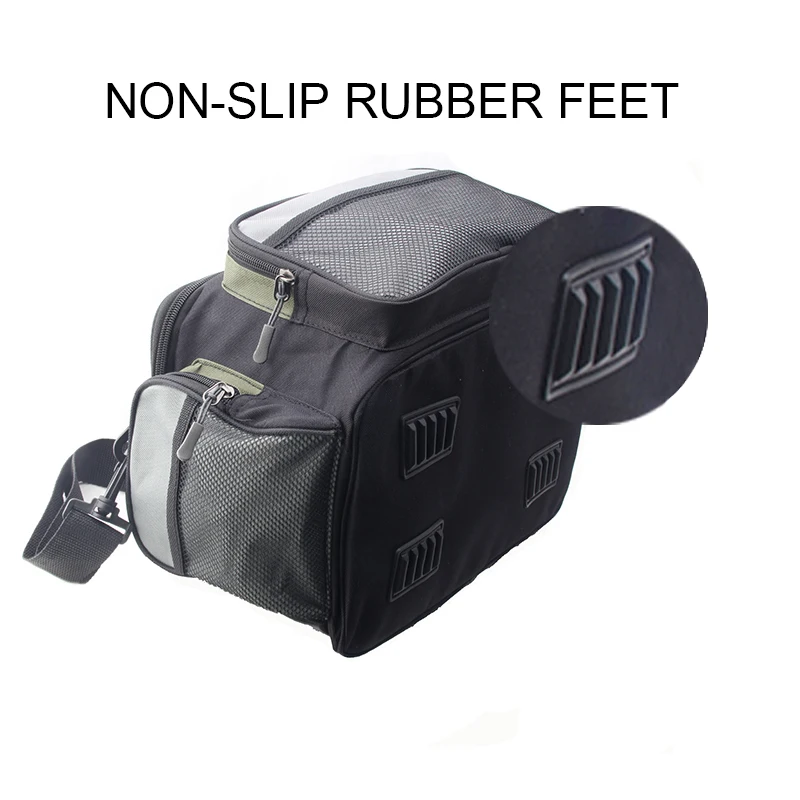 Bolsas de aparejos de pesca para agua salada, bolsa de almacenamiento de cebo de pesca de agua dulce con correa de hombro acolchada sin caja - imagen 5