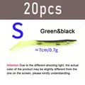 20pcs Green black S