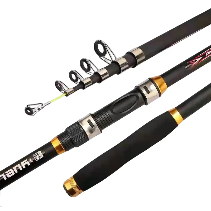 Caña de pescar giratoria telescópica EVA ultraligera Mini alimentador de carpa caña de viaje de mar portátil 1,8 M 2,1 M 2,4 M 2,7 M 3,0 M 3,6 M - imagen 3