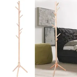 Soporte madera para cañas pescar árbol ganchos altura ajustable