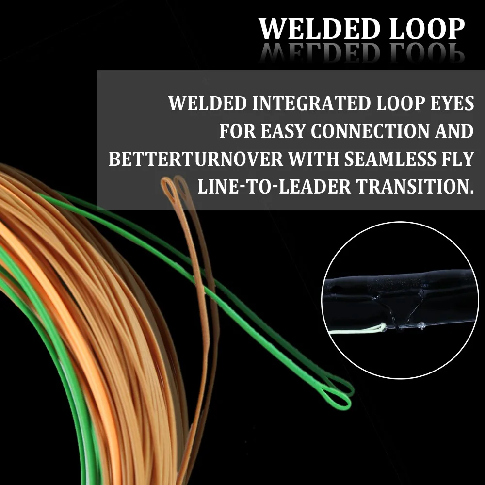 Un cable verde con un bucle