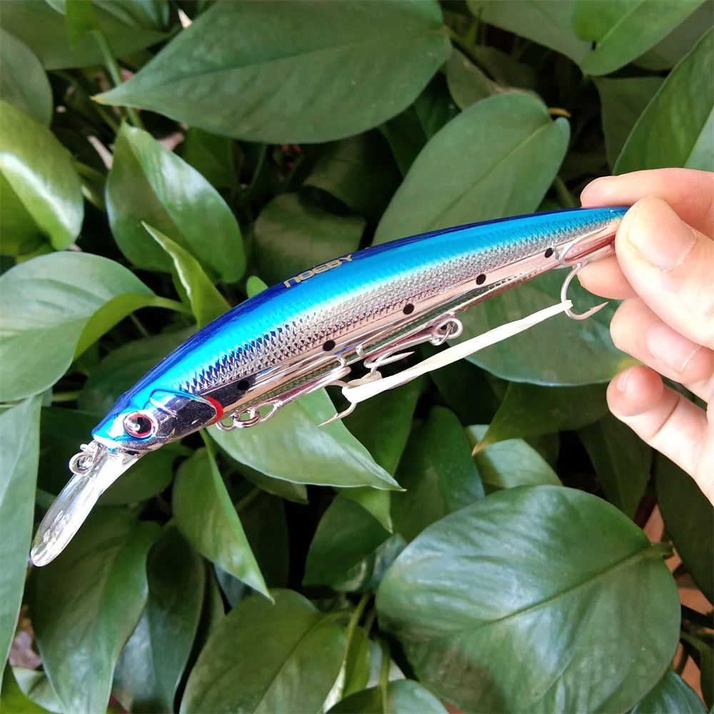 NOEBY-SEÑUELOS DE PESCA DE pececillos, cebos duros artificiales, 110mm, 36g, 4 unidades - imagen 3