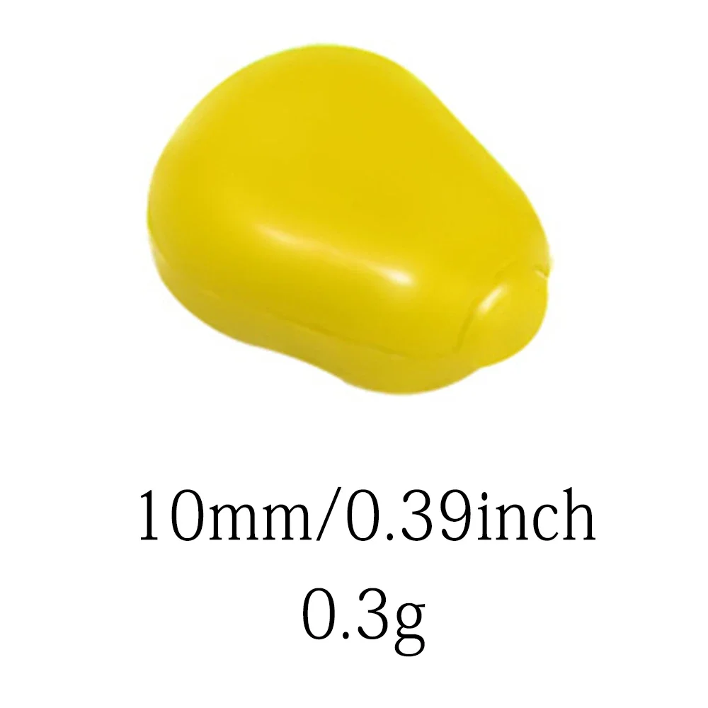 MNFT 25 piezas/50 piezas de silicona olor a maíz cebo suave agua flotante maíz carpa Señuelos de pesca cebos de goma artificiales - imagen 4