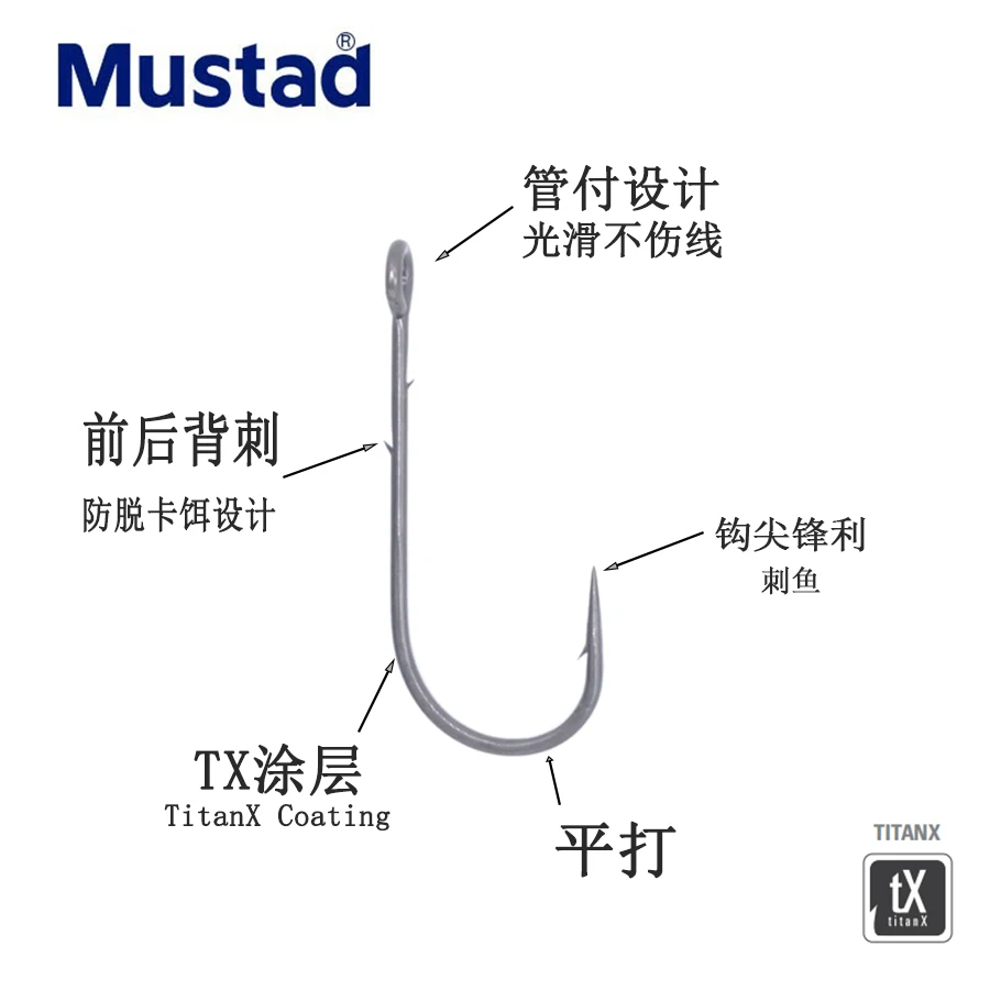 Anzuelo para vinilo Mustad Alpha Point 3255AP-TX reforzado - imagen 4