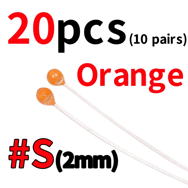 20pcs 2mm orange