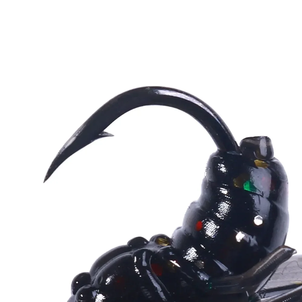 KIT de caja de 15 Uds., señuelo de pesca, cebo suave, simulación de moscas, insectos, cebos, captura de peces pequeños, señuelos artificiales, Lucio, carpa, lubina - imagen 2