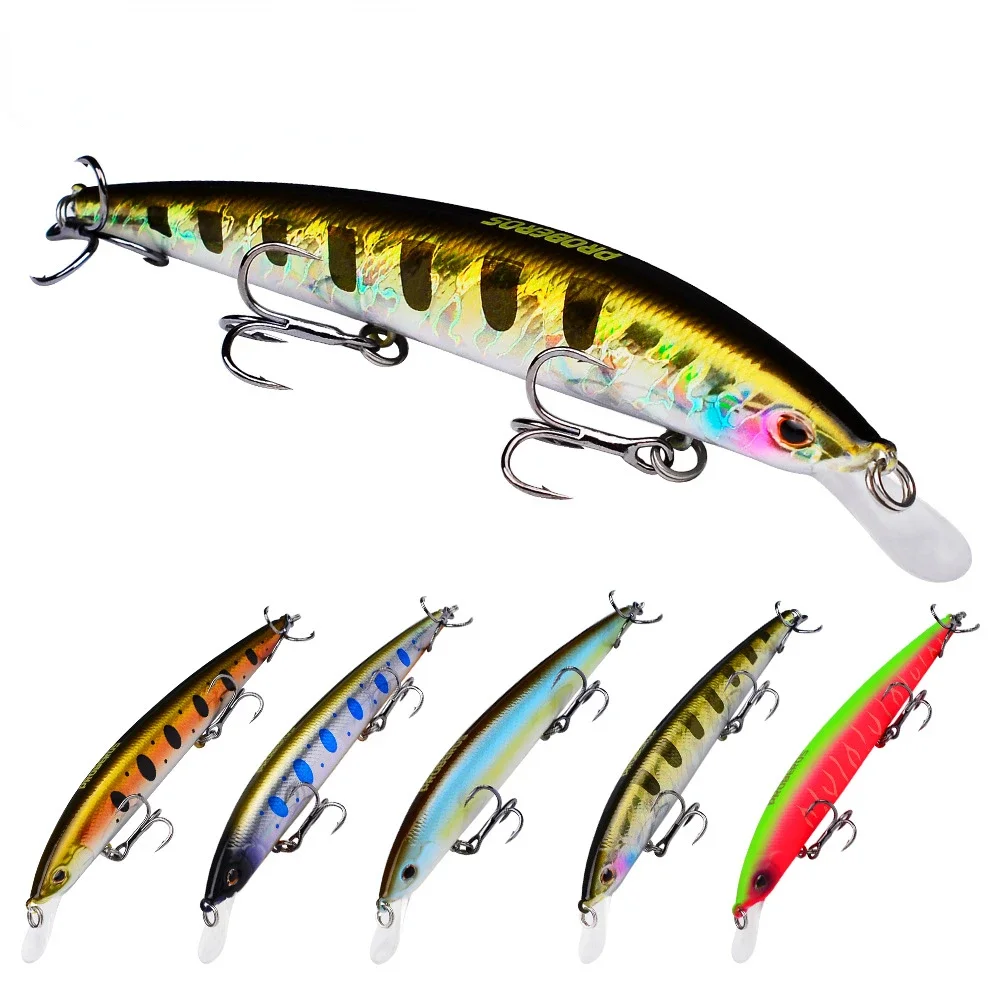 Señuelos de pesca flotantes de pececillo, 9g, 20g, Trolling, Twitch, Wobbler, cebo duro Artificial, trucha de agua de mar, Jerkbait Swimbait, equipo - imagen 3