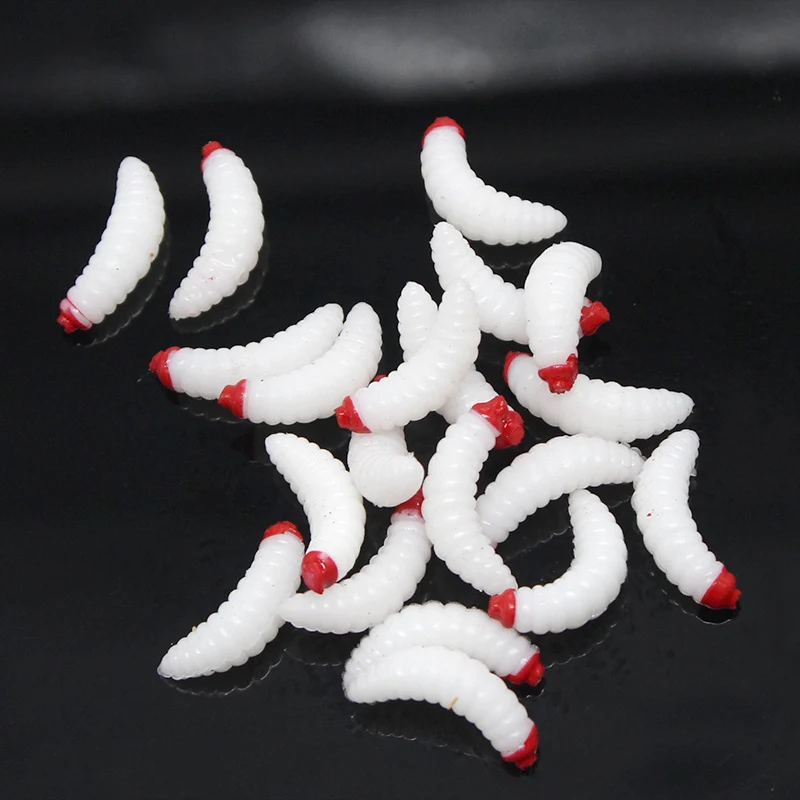 10 uds/pesca de invierno al aire libre cebo blando biónico aphid 2cm/0,5g fabricación Artificial cebo suave fregadero accesorios de pesca señuelo
