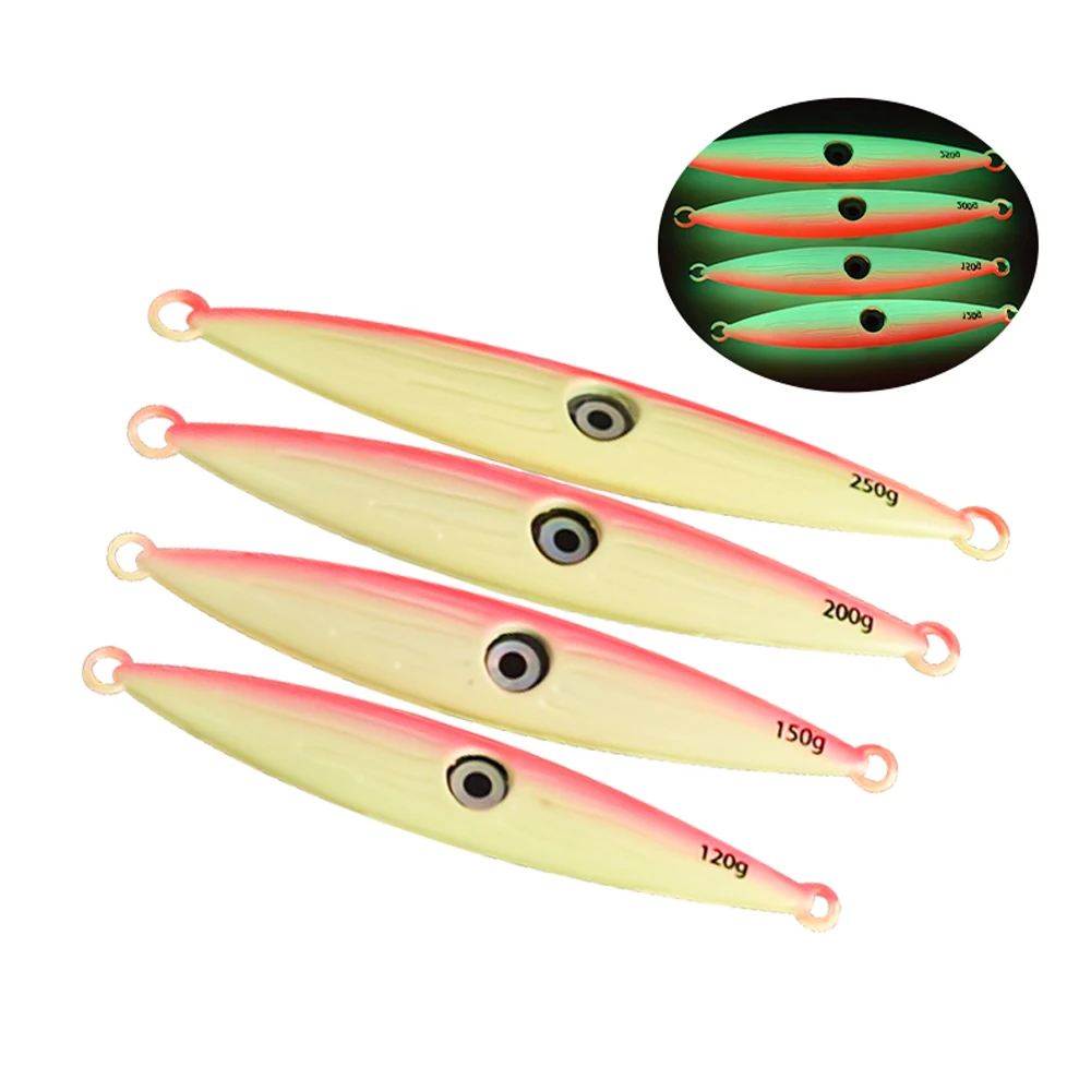 1 unidad de barco de pesca de mar con placa de hierro luminosa, cuchillo de pesca, cebo de pesca, quilla de luz fuerte, placa de hierro, cebo de carretera reforzado