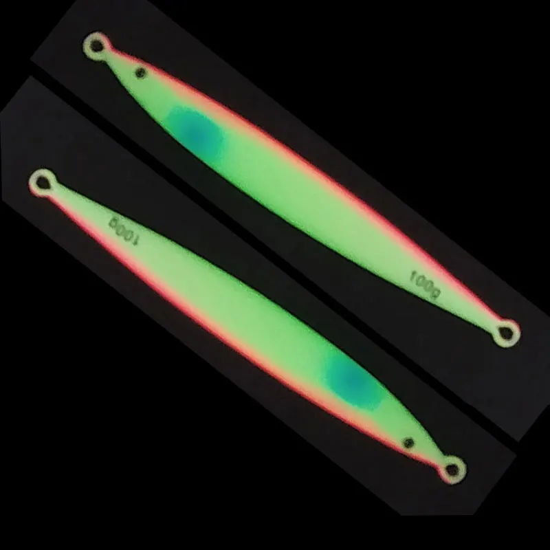 Señuelo de JIg rápido, plantilla brillante UV para Pesca, velocidad de impresión 3D, pescador que cae, cebo duro de Metal que se hunde, Jigging, 1 ud. - imagen 5