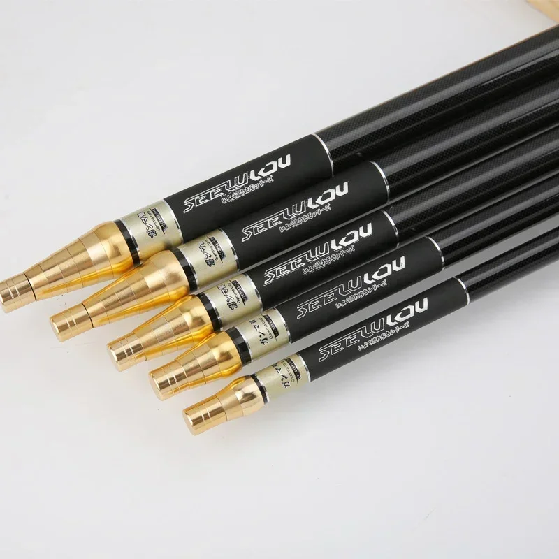 Caña de pescar telescópica de fibra de carbono dura, 4,5 M/5,4 M/6,3 M/7,2 M/8,0 M, posición ajustable, súper ligera y larga - imagen 4