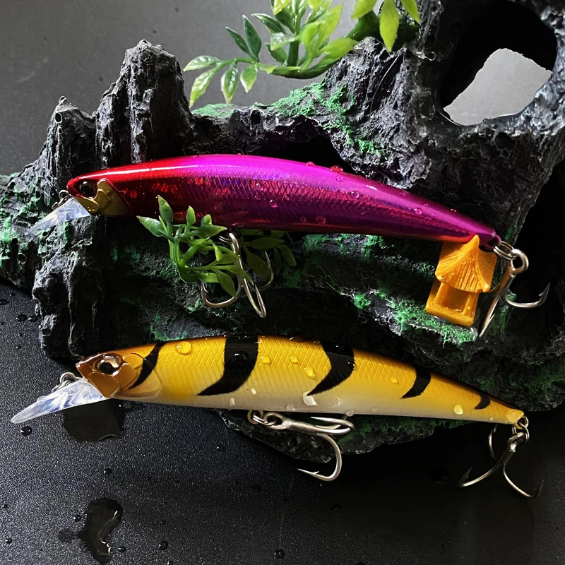 Señuelos de pesca Jerkbait de pececillo que se hunden, 110mm, 21g, tierra, agua salada, lubina, tiro largo, cebo duro Artificial, accesorios de pesca - imagen 4