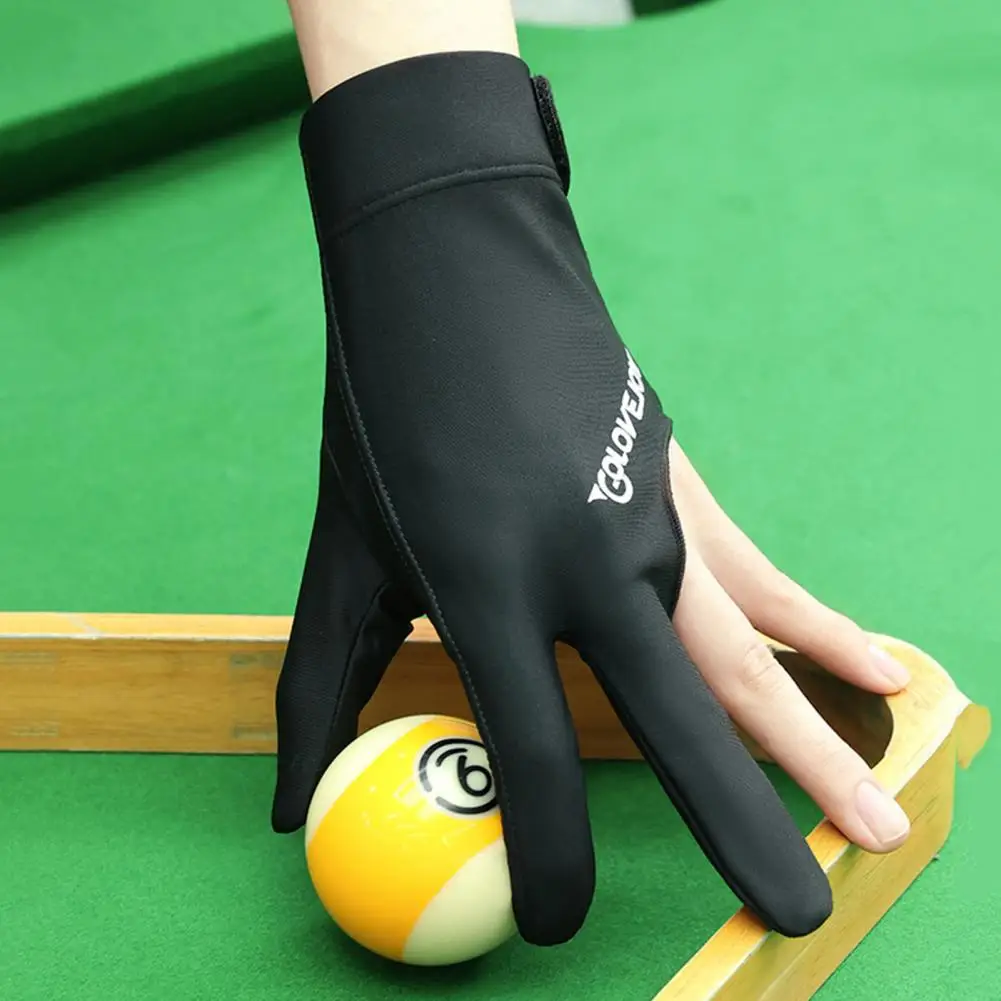 Guantes de billar profesionales de 3 dedos, agarre mejorado, mano izquierda y derecha, tenis de mesa, antideslizantes, transpirables, Snooker - imagen 4