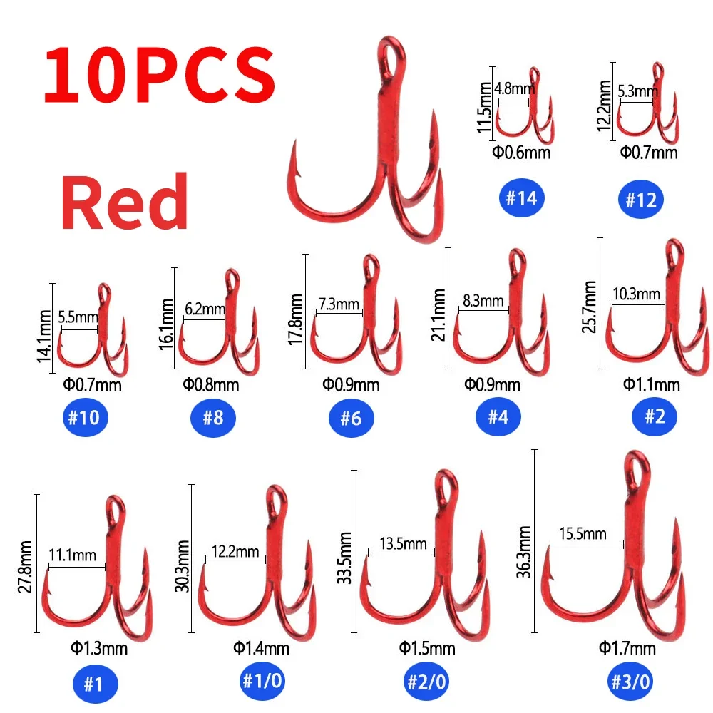 10PCS Red