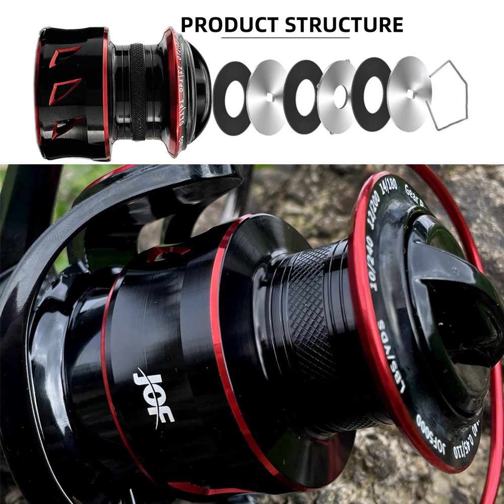 Carrete giratorio Serie 2000-5000, carrete de Metal para mano izquierda/derecha, rueda giratoria para pesca en el mar, accesorios de pesca de carpa - imagen 5