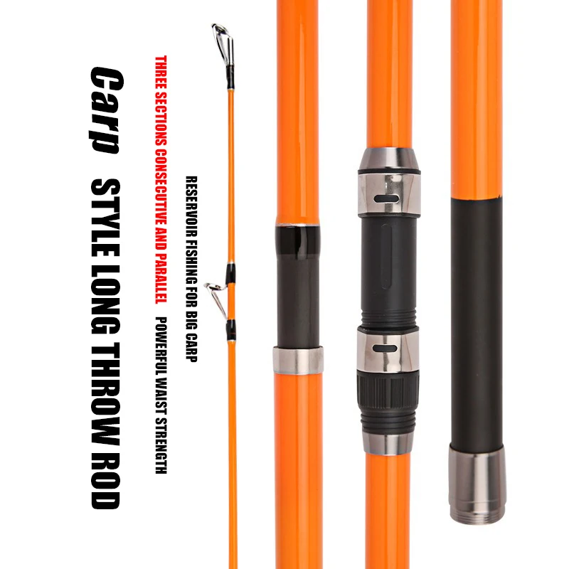 Caña de pescar para Surf, 3,3/3,6/3,9/4,2 M, 35kg, 80-350g, 20-60LB, caña giratoria para Surf de viaje, 3 piezas, caña de pescar de agua salada de carbono - imagen 2