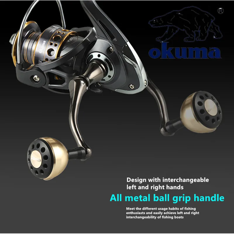 Rueda de pesca totalmente de metal, rueda giratoria OKUMA 2000-7000, rueda de poste de mar, ancla, rueda de pescado, rueda de lanzamiento largo, equipo de pesca - imagen 3