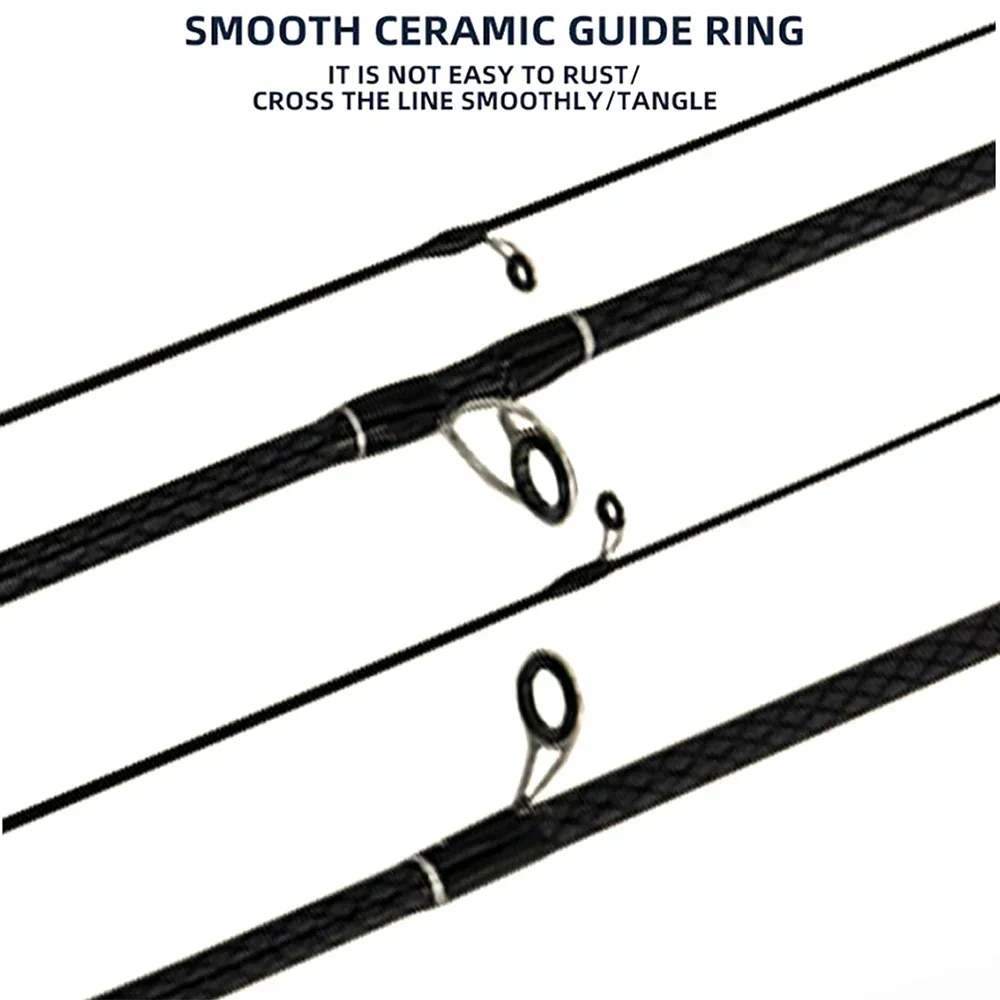 Cañas de pescar de trucha UL con mango de madera, caña de pescar ultraligera de fibra de carbono, señuelo giratorio/fundido, cebo WT 0,5-8g, línea WT 2-8LB - imagen 3