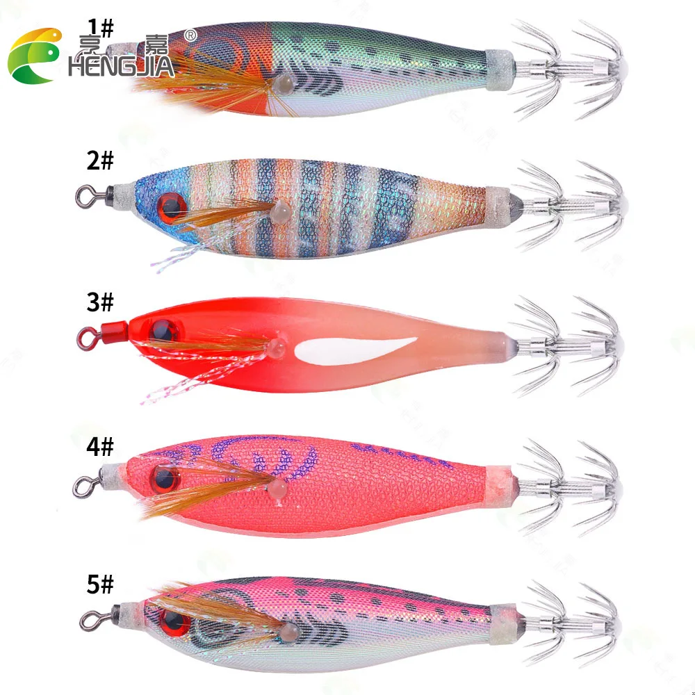 Señuelo camarón madera con plomo – Imitación brillante para pesca marina - imagen 4