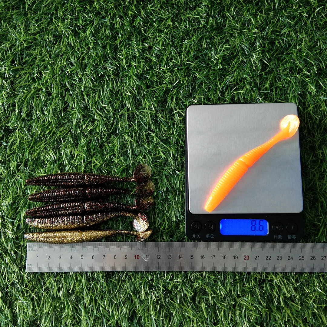 5 uds 10cm 8,6g señuelo suave cebo Artificial Swimbait cebos de carpa Wobblers peces mosca océano LAKE aparejos de Pesca - imagen 5